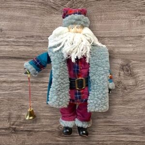 Vtg/90s Holiday Collection Genuine Porcelain Santa Doll Figuring Limited Edition